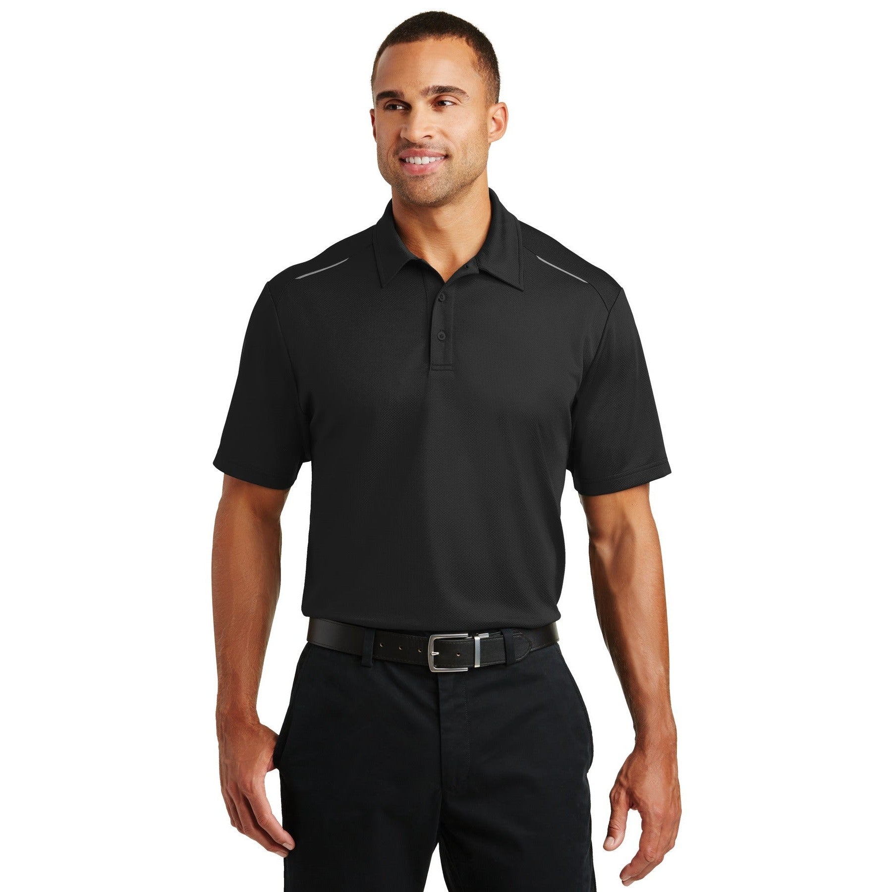 Port Authority-Port Authority® Pinpoint Mesh Polo. K580-MedTech-2